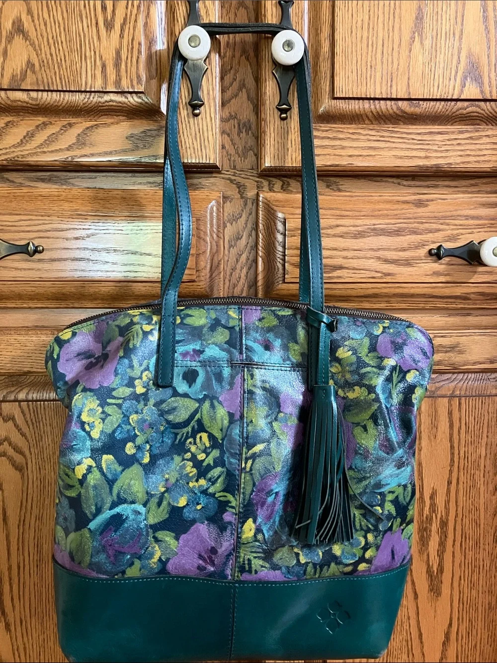 PATRICIA NASH LEATHER TOTE HANDBAG EXCELLENT CONDITION